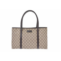 Gucci Handtasche aus Canvas in Braun