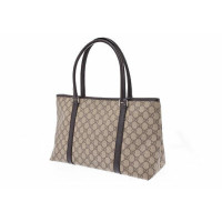 Gucci Handtasche aus Canvas in Braun