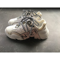 N°21 Sneakers aus Leder in Weiß