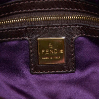 Fendi Handbag Suede in Brown