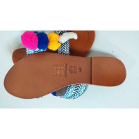 Antik Batik Sandalen aus Leder