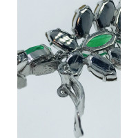 Christian Dior Ohrring aus Glas in Grün