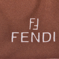 Fendi Schal/Tuch aus Seide in Braun