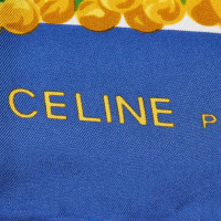 Céline Schal/Tuch aus Seide in Blau