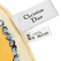 Christian Dior Sciarpa in Seta in Giallo