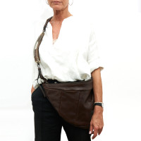 Yves Saint Laurent Shoulder bag Leather in Brown