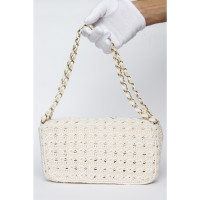 Chanel Handtasche aus Baumwolle in Creme