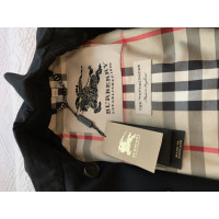 Burberry Jacke/Mantel aus Baumwolle in Schwarz