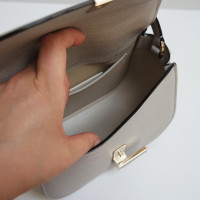 Valextra Handtasche aus Leder in Grau