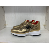 Hogan Sneaker in Pelle in Oro