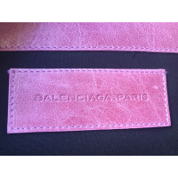 Balenciaga Clutch aus Leder in Rosa / Pink