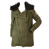 Zadig & Voltaire Jacke/Mantel aus Baumwolle in Khaki