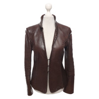 Strenesse Jacket/Coat Leather in Brown