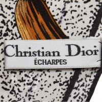 Christian Dior Sjaal Zijde in Bruin