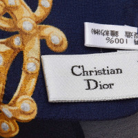 Christian Dior Echarpe/Foulard en Soie en Blanc