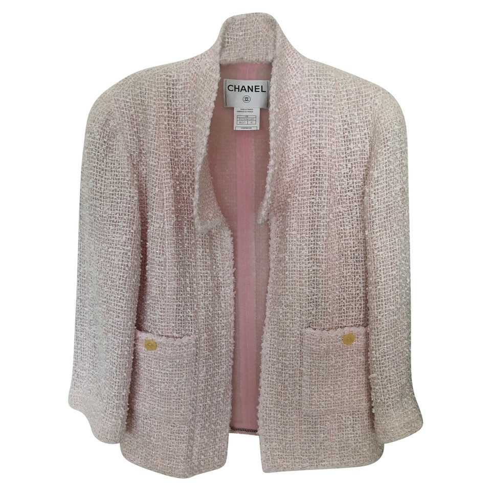Chanel Blazer aus Baumwolle in Rosa / Pink