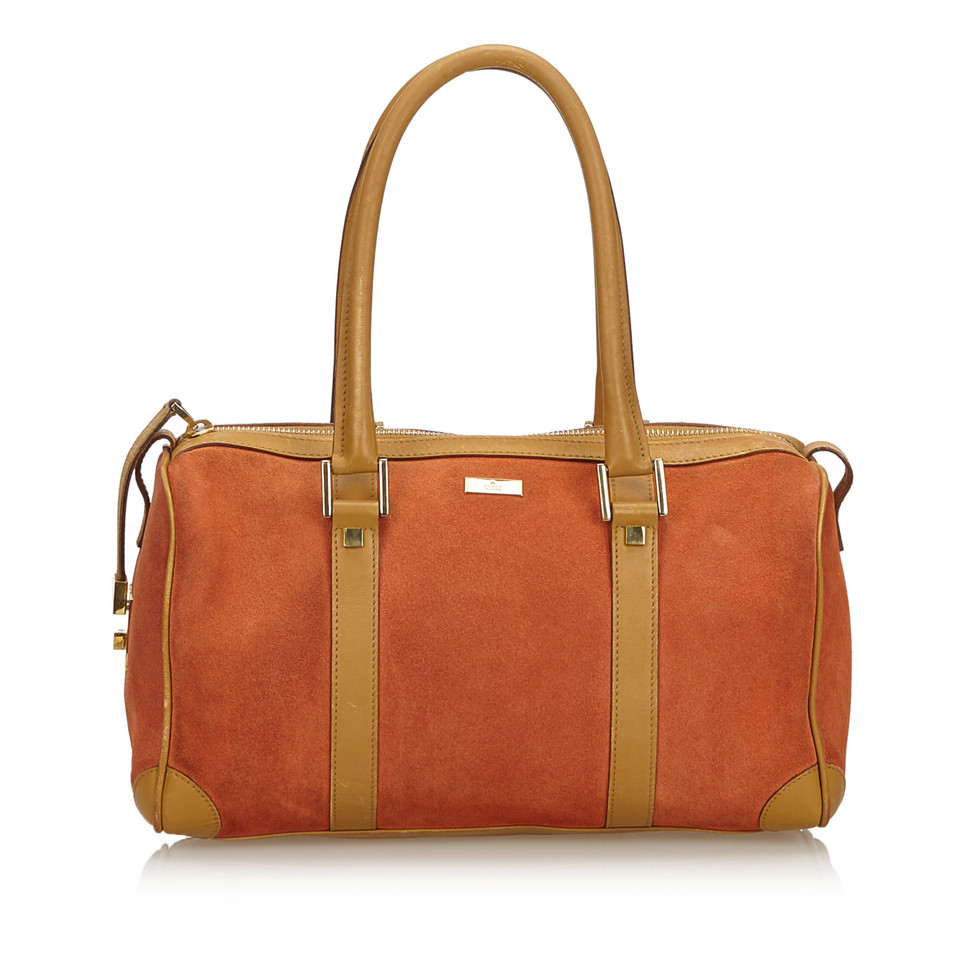 Gucci Handbag Suede in Orange