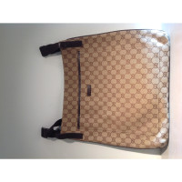 Gucci Schoudertas Canvas in Bruin