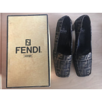 Fendi Pumps/Peeptoes Linen in Khaki