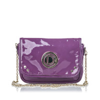 Christian Dior Umhängetasche aus Leder in Violett
