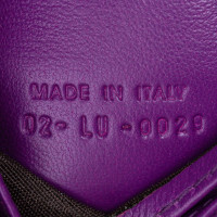 Christian Dior Umhängetasche aus Leder in Violett
