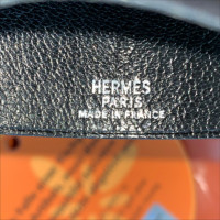 Hermès Kette aus Leder in Schwarz