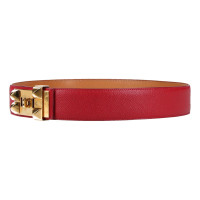 Hermès Gürtel aus Leder in Rot