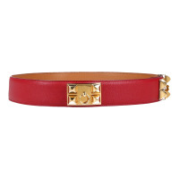 Hermès Gürtel aus Leder in Rot