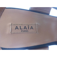 Alaïa Pumps/Peeptoes Leer in Zwart