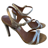 L'autre Chose Sandals Leather in Silvery