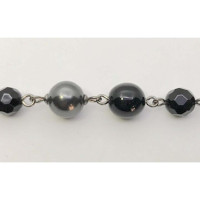 Chanel Bracelet/Wristband Glass in Black