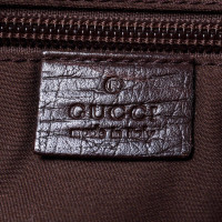 Gucci Handtasche aus Canvas in Beige