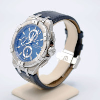 Maurice Lacroix Armbanduhr aus Stahl in Blau