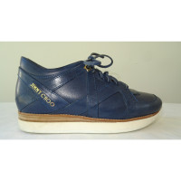 Jimmy Choo Sneakers aus Leder in Blau