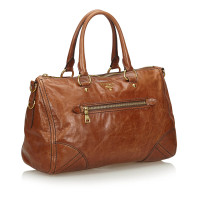 Prada Handbag Leather in Brown