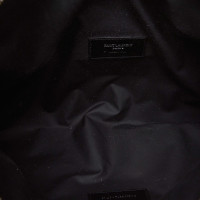 Yves Saint Laurent Clutch aus Canvas in Schwarz