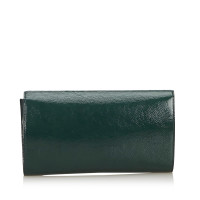 Yves Saint Laurent Clutch Bag Leather in Green