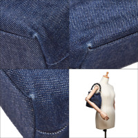 Christian Dior Handtasche aus Jeansstoff in Blau