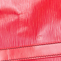 Louis Vuitton Rucksack aus Leder in Rot