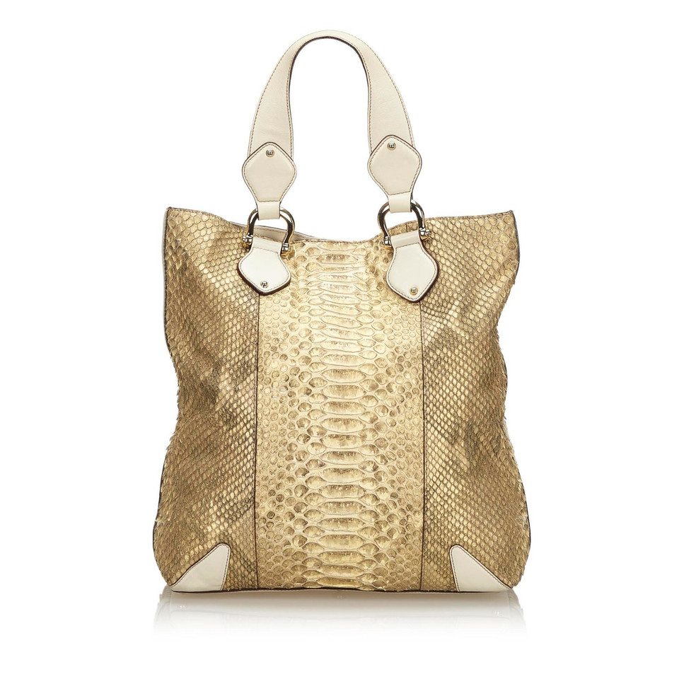 Gucci Tote Bag aus Leder in Gold