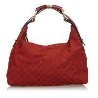 Gucci Shoulder bag Canvas in Red