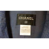 Chanel Blazer aus Jeansstoff in Blau