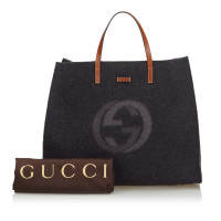 Gucci Tote Bag aus Wolle in Grau