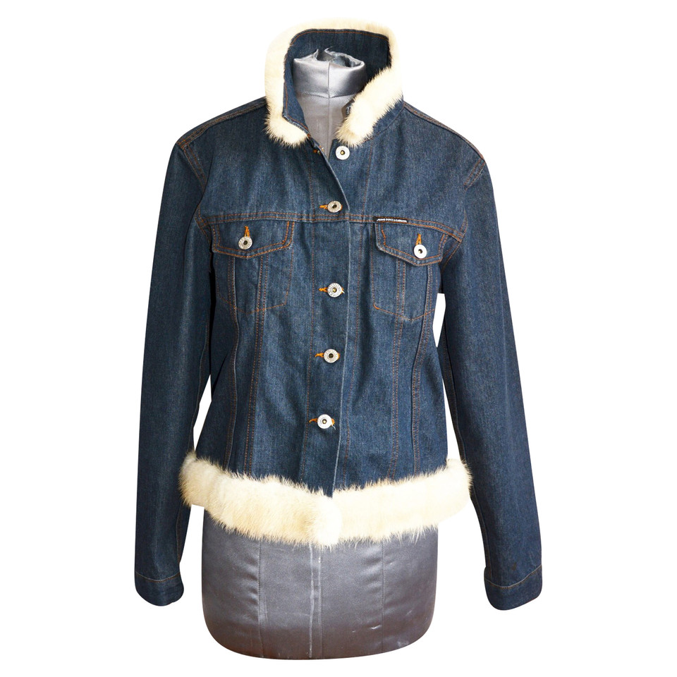 Dolce & Gabbana Jacke/Mantel aus Jeansstoff in Blau