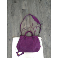 Balenciaga Shoulder bag Leather in Violet