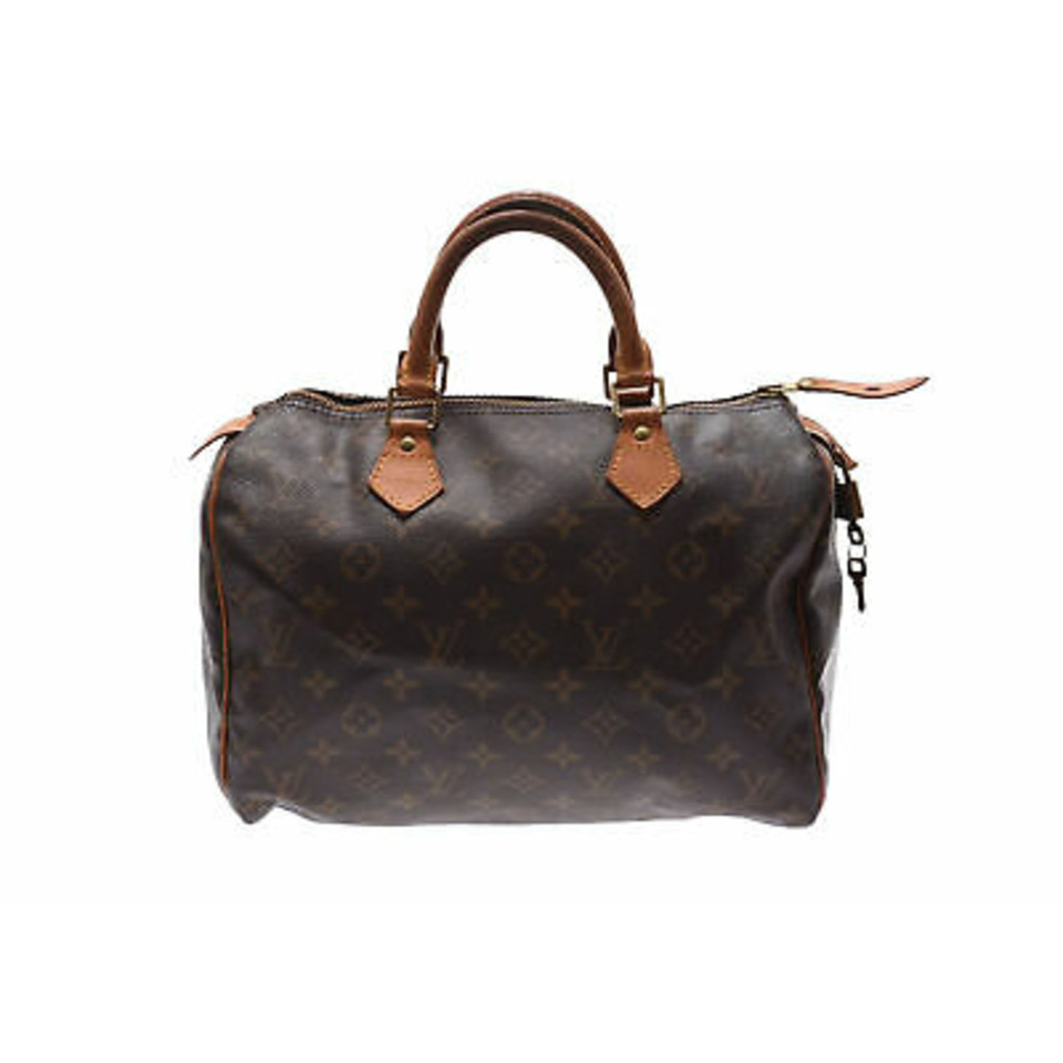 Louis Vuitton Speedy in Tela in Marrone