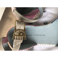 Chiara Ferragni Sandalen aus Jeansstoff in Blau