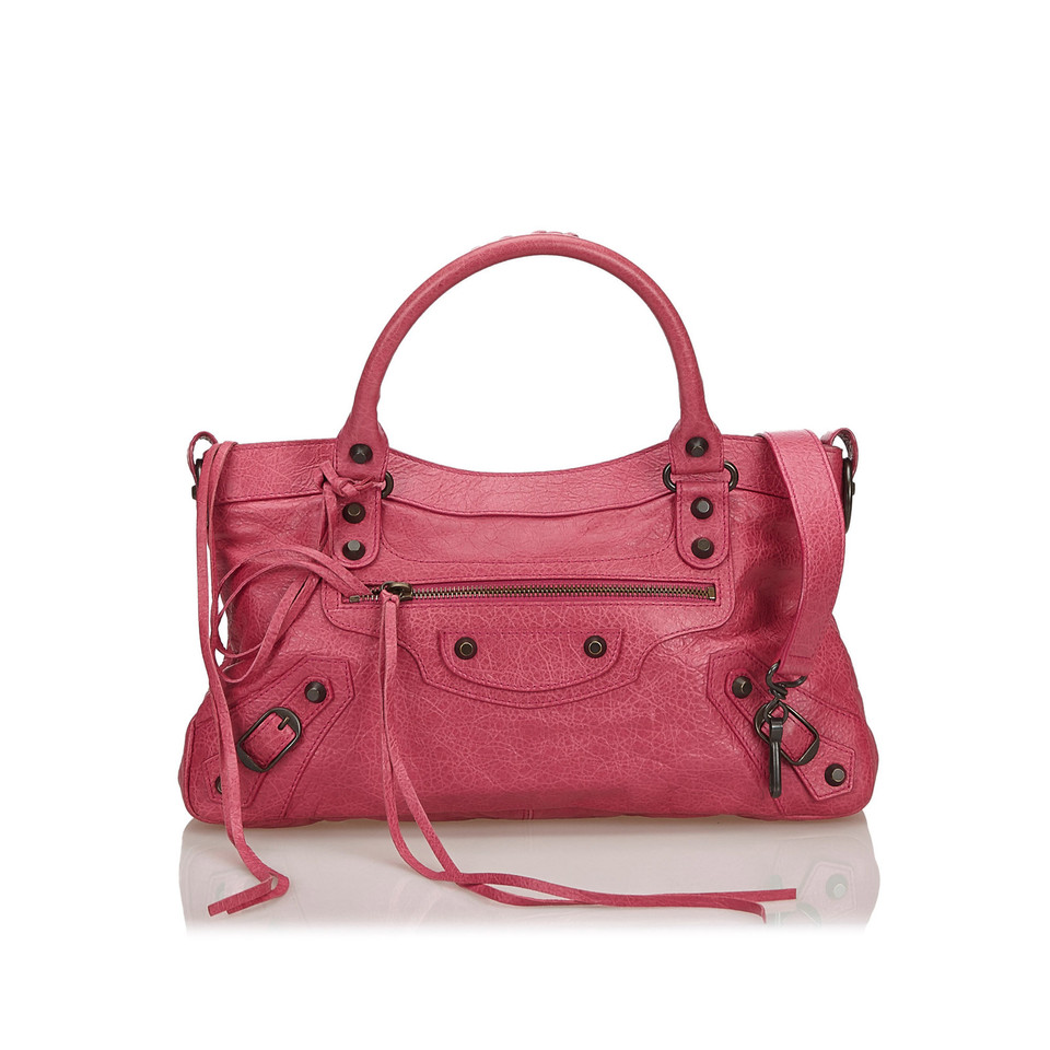 Balenciaga Shoulder bag Leather in Pink