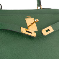 Hermès Kelly Bag in Pelle in Verde
