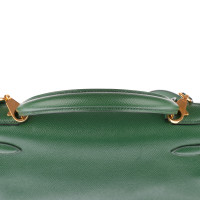 Hermès Kelly Bag aus Leder in Grün